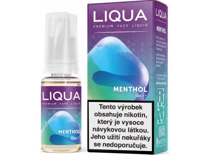 liqua e liquid elements menthol 10m mentol