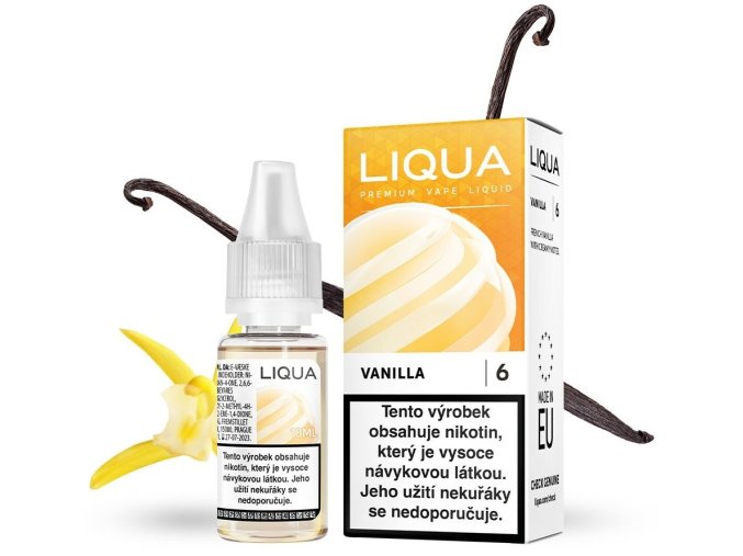 e liquid liqua vanilla vanilka 10ml 0mg 3mg 6mg 12mg 18mg