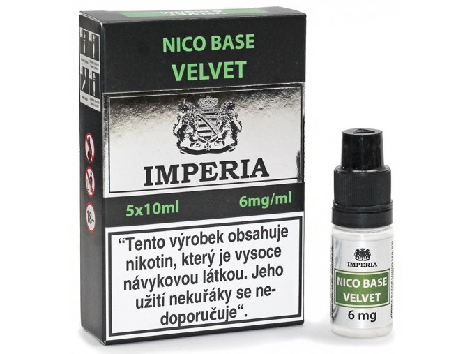 velvet nico baze imperia pg20 vg80 6mg 5ks 5x10ml