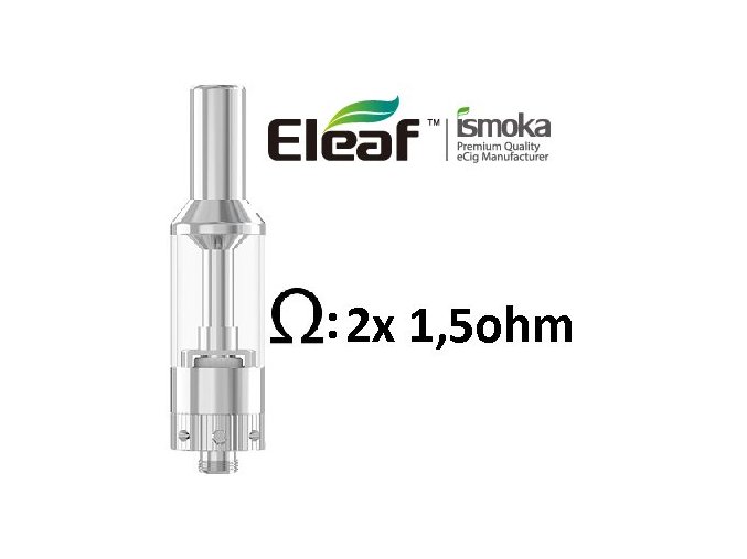 ismoka eleaf gs air clearomizer 25ml stribrny