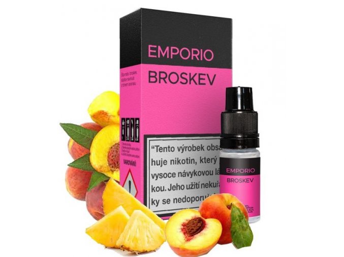 e liquid emporio pg50 vg50 broskev 0mg 1,5mg 3mg 6mg 9mg 12mg 18mg