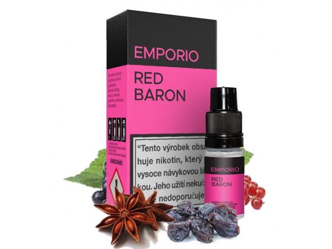 e liquid emporio pg50 vg50 red baron 0mg 1,5mg 3mg 6mg 9mg 12mg 18mg