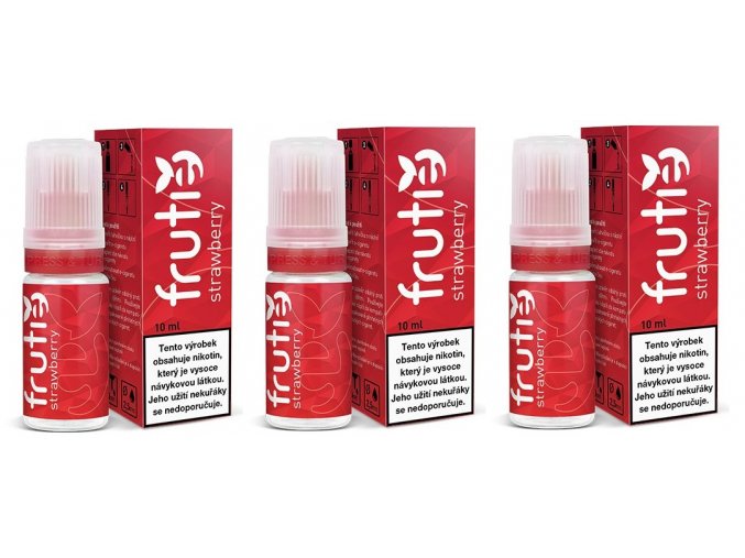 e liquid frutie 30ml 3x10ml pg30 vg70 jahoda strawberry