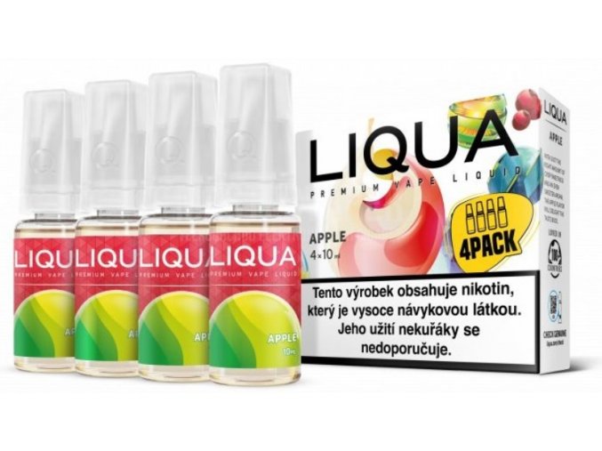 e liquid liqua elements apple 4pack 4x10ml jablko