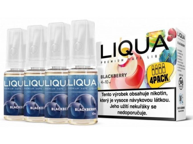 e liquid liqua elements blackberry 4pack 4x10ml ostruzina