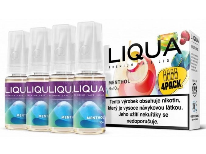 e liquid liqua elements menthol 4pack 4x10ml mentol