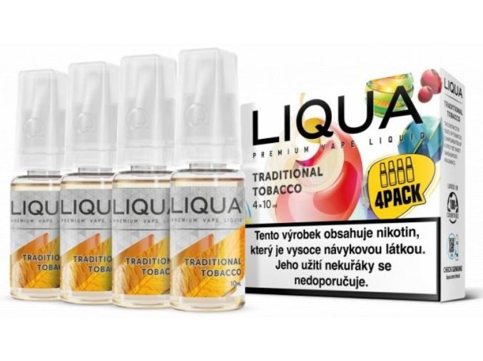 e liquid liqua elements traditional tobacco 4pack 4x10ml tabak