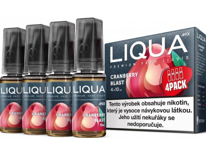 e liquid liqua cz mix 4pack cranberry blast 4x10ml