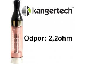 kangertech cct2 clearomizer 24ml 22ohm red cerveny