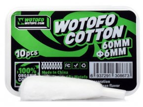 wotofo profile rda organicka bavlna 6mm 10ks