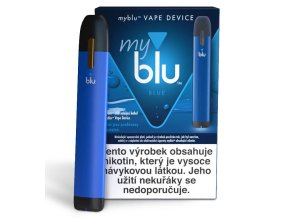 blu elektronicka cigareta vaporizer modra