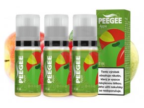 e liquid peegee jablko apple 3x10ml