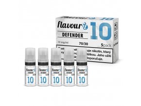 flavourit pg30 vg70 10mg 5x10ml defender