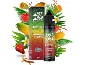 prichut just juice strawberry curuba 10ml shake and vape