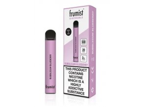 jednorazova e cigareta frumist disposable bubblegum blueberry 20mg