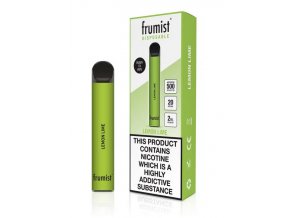 jednorazova e cigareta frumist disposable lemon lime 20mg