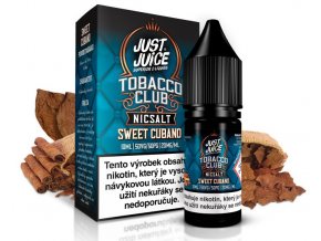 e liquidy just juice salt 10ml 20mg tobacco sweet cubano