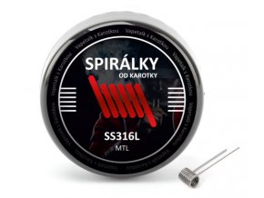 predmotane spiralky od karotky mtl ss316l 0,9ohm 10ks