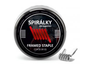 predmotane spiralky od karotky framed staple 0,3ohm 10ks