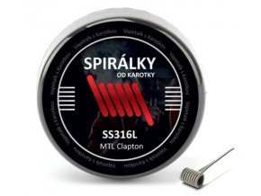 predmotane spiralky od karotky ss316 mtl clapton 0,6ohm 10ks