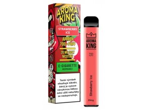jednorazova elektronicka cigareta aroma king strawberry ice 20mg