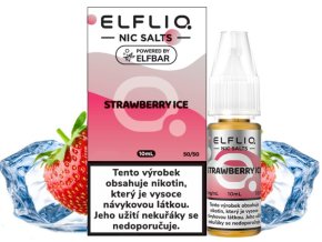 e liquid elfliq nic salt strawberry ice 10ml 20mg