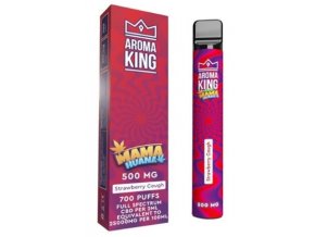 jednorazova e cigareta aroma king cbd mama huana strawberry cough 500mg