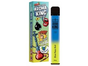 jednorazova e cigareta aroma king hookah blue razz bull 0mg