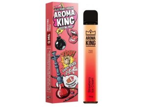 jednorazova e cigareta aroma king hookah strawberry ice cream 0mg