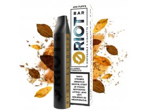 jednorazova e cigareta riot bar 10mg 20mg classic tobacco