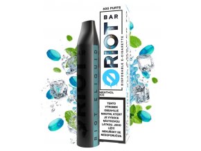 jednorazova e cigareta riot bar 10mg 20mg menthol ice