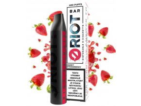 jednorazova e cigareta riot bar 10mg 20mg sweet strawberry