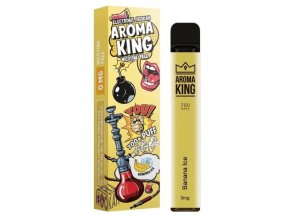 jednorazova e cigareta aroma king hookah banana ice 0mg bez nikotinu