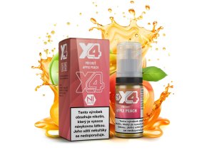 e liquid x4 bar juice apple peach 10ml 10mg 20mg