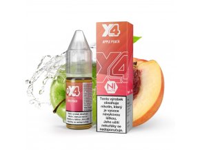 e liquid x4 bar juice salt apple peach 10ml 10mg 20mg