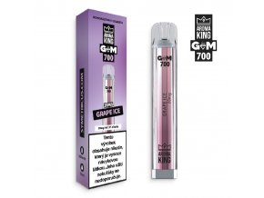 jednorazova e cigareta aroma king gem bar 700 grape ice 20mg