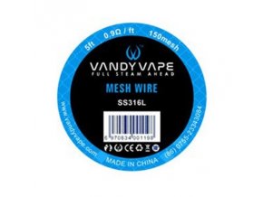 vandy vape mesh 150 ss316 1,5m 0,9ohm