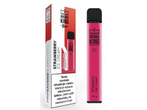 jednorazova e cigareta aroma king classic strawberry ice cream 20mg