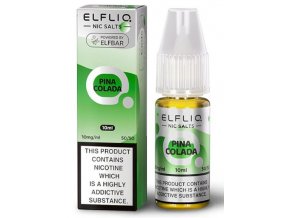 e liquid pina colada elfliq nic salt 10mg 20mg