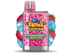 jednorazova e cigareta kurwa cocktail strawberry milk ice 20mg