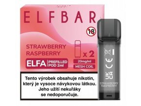 elf bar elfa cartridge 2ks strawberry raspberry 20mg