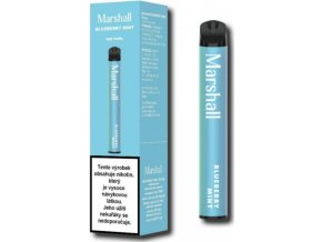 marshall jednorazova elektronicka cigareta blueberry mint 20mg