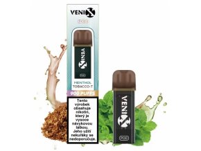 jednorazova e cigareta venix max pod menthol tobacco t 20mg