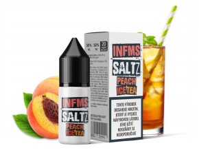 e liquid infamous saltz peach ice tea 20mg 10ml