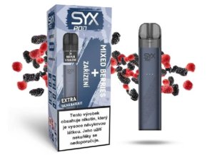e cigareta syx pod starter kit 950mah tmave modra mixed berries