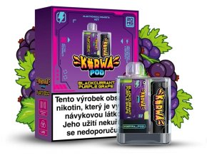 e cigareta kurwa pod kit blackcurrant purple grape 20mg 500mah