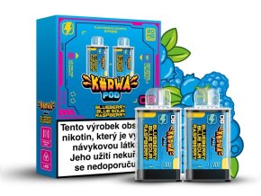 kurwa pod cartridge 2pack blueberry blue sour raspberry 20mg