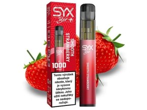 jednorazova elektronicka cigareta syx bar smooth strawberry 1000 potahu