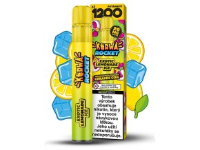 jednorazova e cigareta kurwa rocket exotic lemonade ice 20mg