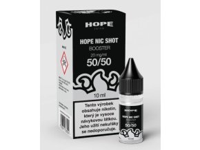 hope juice nicshot booster 10ml 20mg pg50 vg50